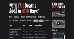 Desktop Screenshot of horsedeathwatch.com