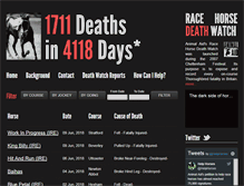 Tablet Screenshot of horsedeathwatch.com